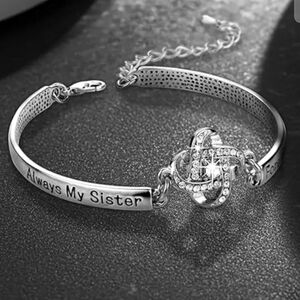🆕️925 Sister Cuff Bracelet❤️